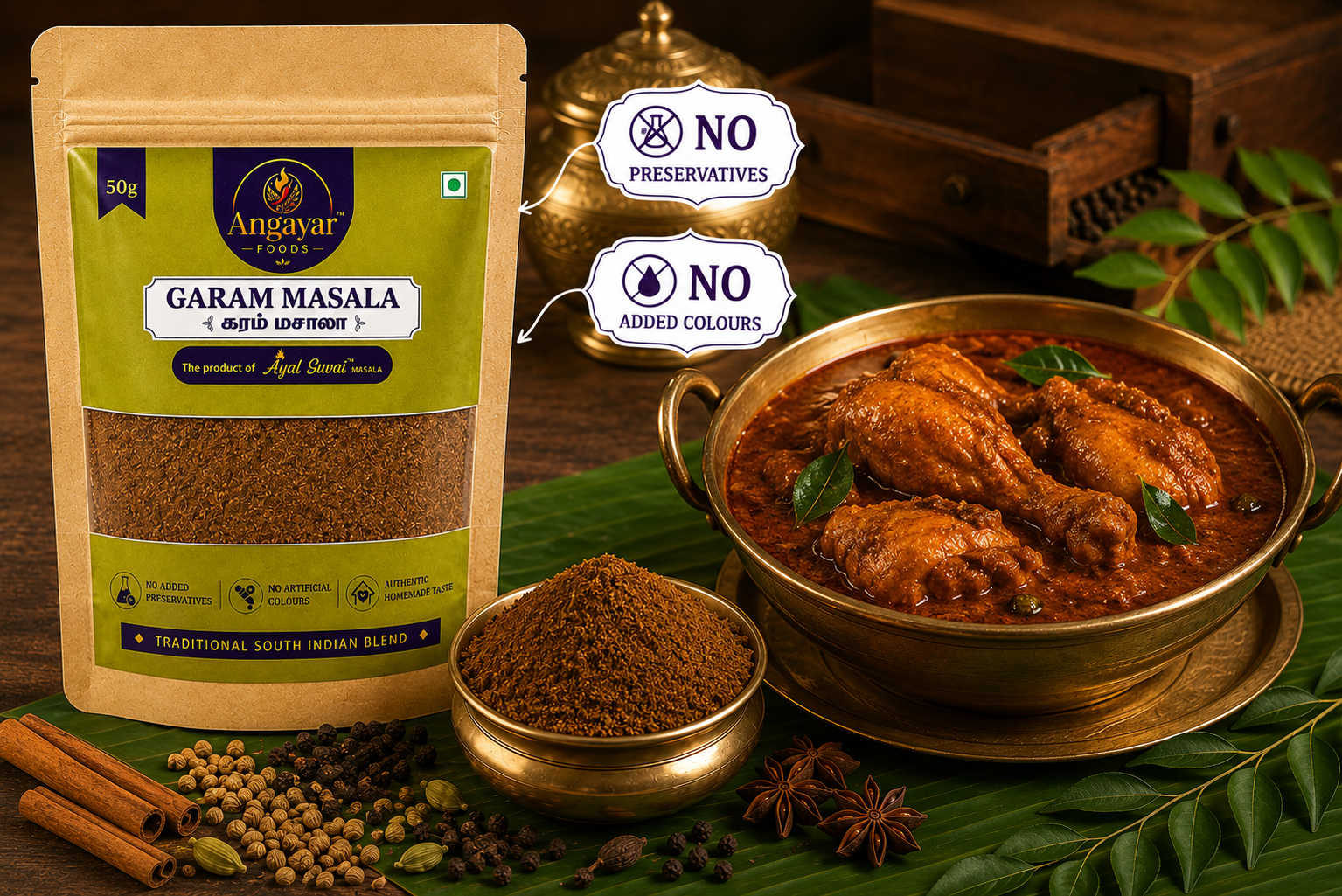 Garam Masala (50g) - Aromatic Spice Blend for Richer Flavours - Image 2